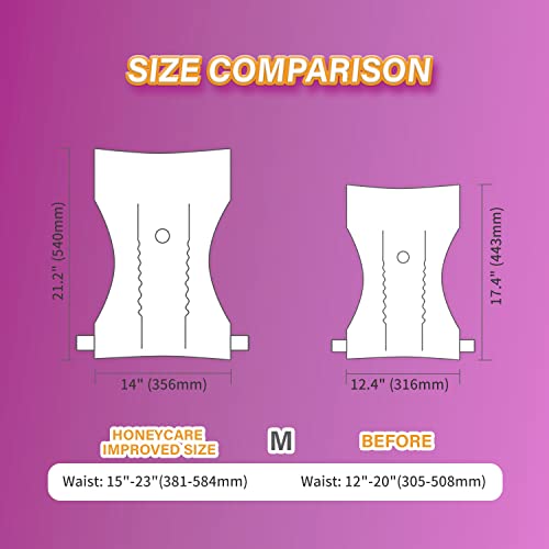 HONEY CARE All-Absorb Disposable Female Dog Diapers M Size, Improved Bigger Size, Super Absorbent, Breathable, Wetness Indicator,36 Count (Pack of 6) - size: Medium (Pack of 6)