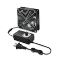 120mm x 38mm 12V Brushless Axial Cooling Fan Computer Fan | AC 100V-240V Speed Control,Ball Bearing,for Chassis Case Receiver Amplifier DVR PlayStation Xbox Cabinet Server Greenhouse - style: 4.72inx1.5in