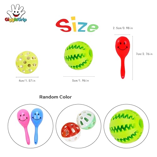Bird Foraging Toys with Feeder Ball, Durable Plastic Parrot Training Puzzle & Interactive Treat Dispenser for Cockatiels, Conures, Parakeets, Budgies(Pack 3) - color: green