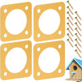 Birdhouse Predator Guard, Helping Reduce Nest Destruction and Enhance Safety for Bird Chicks, 4 Pack, 11/8" (1.375in) - size: 1.375 inches