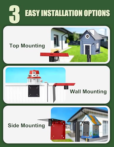 Bird House Pole, 1 Pack 92 Inch Metal Bird Feeder Pole for Outdoor, with 5-Prong Heavy Duty Base for Birdhouse Mounting, Weather Station - size: 92 inch