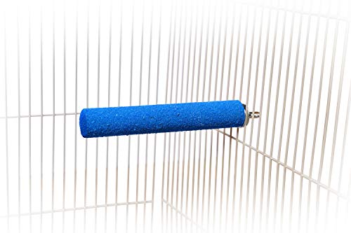 Spoiled Pet® Bird Cage Perch Stand 2-Pack - Beak and Foot Grinding Platform - Parakeets, Cockatiels, Canaries, Finches, Conures, Lories, and Budgies - Hamsters and Gerbils (Dowel Rod) - size: Dowel Rod