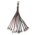 Leather Hunting Accessories Game Strap Dove Bird Duck Carrier Hanger Tote | Hands-Free Carry, Hanger Hook For Belt Or Hunting Pack, 12 Metal-Ringed Loops For Quail, Grouse,Waterfowl, Adjustable Strap