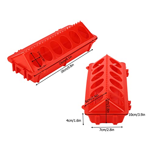 Poultry Feeder, Chick Feeder 12 Holes Flip Top Multipurpose | Pigeon Feeders Small Poultry Feeding Dispenser for Chicken, Duckling, Pigeons, Parrots, Birds, Duck