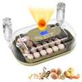 XOTTI Incubator for Hatching Eggs, 24 Egg Incubator with Precise Temperature Control, Auto Egg Turner, 360° Clear View, LED Candler, Alarm for Chicken Duck Quail Goose for Home School Farm Lab - size: 24 Eggs
