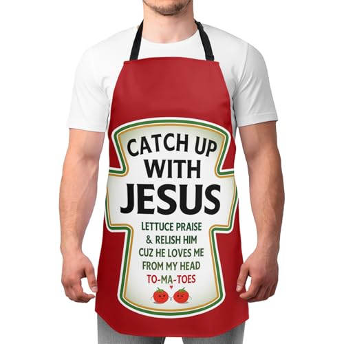 Funny Men Cooking Grilling Aprons Belly BBQ Funny Gag Gifts for Christmas, White Elephant Gift Exchange (Tomato, One Size) - color: Tomato