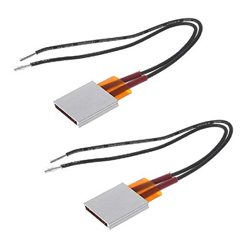 2pcs PTC Heating Element 5W-50W AC DC 24V/36V 110/220 Degree consistant Temperature Ceramic Thermostatic… (36V 220 Degree) - size: 36V 220 Degree