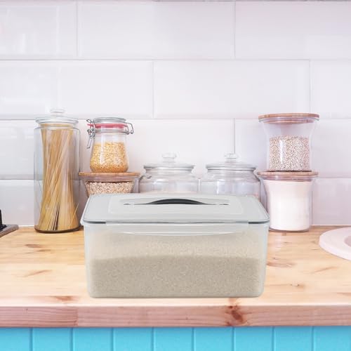 4 Packs Airtight Food Storage Containers with Gasket Sealing Lid | 16 L / 546 Oz, Plastic Storage Bins Boxes for Bread, Rice, Flour, Dog Cat Bird and Other Pet Food