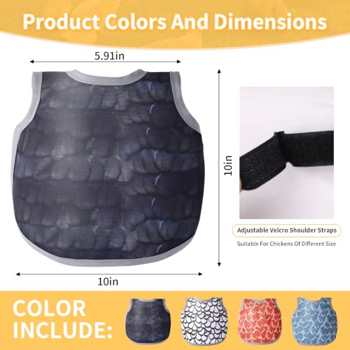 Chicken Saddles for Hens – Adjustable Back Protector with Anti-Peck Straps, Waterproof Oxford Fabric - color: 1-Pack