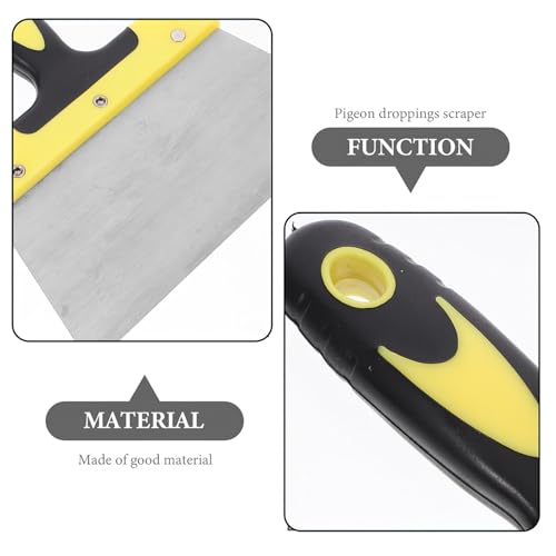 MERRYHAPY Manual Bird Dropping Scraper for Easy Cleaning of Pigeon Poop and Bird Cage Surfaces Durable Ergonomic Handle for Comfortable Grip and Use