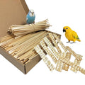 Hamiledyi Natural Bird Toys Foraging Parrot Shredding Toys Wheat Straw Chewing Toy for Cockatiel Lovebird Parakeet Budgie Small-Medium Birds (200 Pieces) - size: 200 pieces