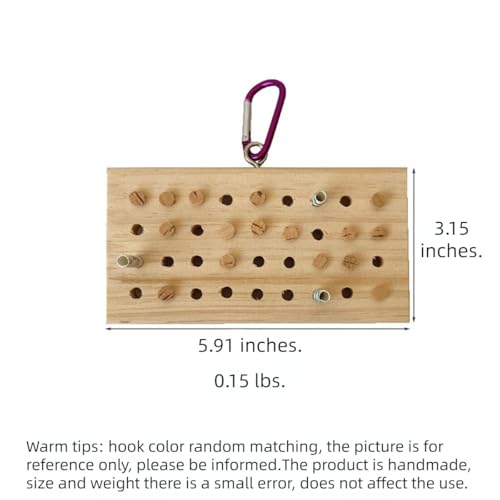Parrot Chewing Toy with Wooden Corks and Paper Tubs Hanging Chewing Toy Wear-Resistant Wooden Parrot Toys Bird Toy Interesting Bird Cage Accessories