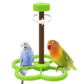 Washable Bird Spinning Perch Toy, with 1.8'' Washer Fit Most Cages | 360° Rotation Perch with Anti-Slip Texture, Sturdy Hanging Parakeet Cage Toy for 1-2 Birds Cockatiels Budgies Lovebirds - color: Green
