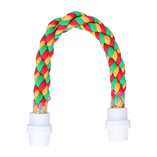 Bird Toys, Colorful U Shape Cotton Rope Bird Resting Perches Shelf Standing Climbing Playing Birds Cage Accessories