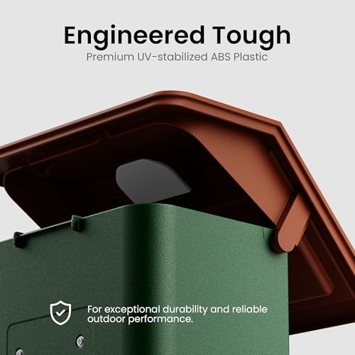 Smart Bird Feeder with Camera Solar Powered 2K HD Video, 10,000+ Species AI Recognition, Real-Time App Alerts, and Weatherproof Design for Effortless Birdwatching, Gift for Bird Lovers, Green Brown - color: Green-Brown