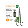 Fiskars 6" Plant Detailer Snips & Holder, Precision Indoor Gardening Tool | For Trimming & Pruning Dense Foliage, Long Reach Stainless Steel Micro-Tip Blades for Clean Cuts and Healthy Plant Growth - size: Detail Snipper