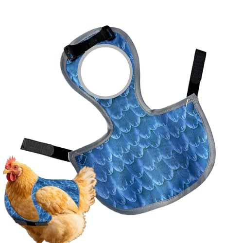 Chicken Saddle for Hens, Adjustable Strap & Easy Put On, Chicken Apron Hens Back Protector, Hen Vest, Safe Guard from Rooster Damage and Flock Pecking