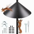 19 Inch Squirrel Baffle, Large Squirrel Proof Cone Guard Blocker, Outdoor Pole Mount Squirrel Deterrent for Bird Feeder Pole & Bird House, Wild Bird Feeder Accessories