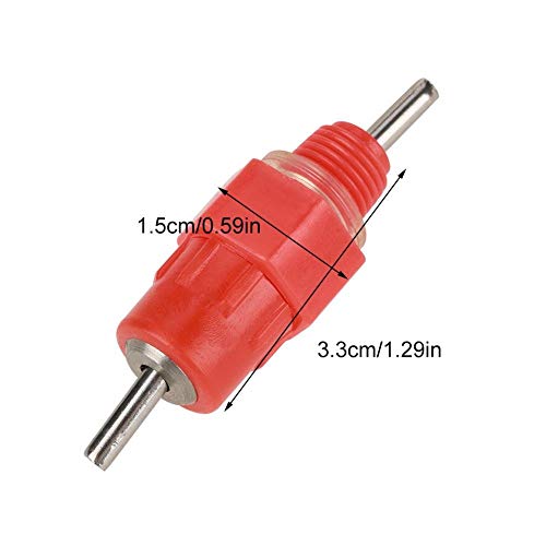 50Pcs Chicken Nipple Feeder, Automatic Chicken Waterer Nipple Drinker Feeders, Water Drinker Duck Hen Poultry Drinker, Fowl Drinker Kit for Chicken Quail Duck
