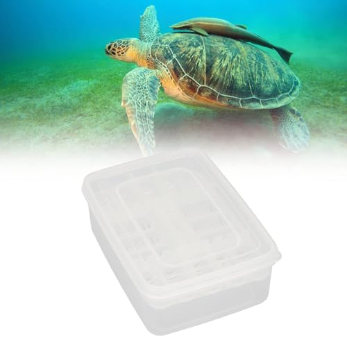 16 Grids Reptile Breeding Box, Reptile Incubator Professional Plastic Reptile Breeding Box Hatching Incubator for Amphibians Snakes Lizards Turtles Tortoises Geckos