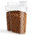 Uppetly Dog Cat Food Storage Container, 5-7Lbs Pet Food Containers, Airtight Cat Food Container with Portable Handle & Measuring Cup, Small Animal Dry Food Dispenser for Dogs, Cats and Birds White - color: White