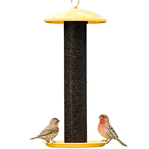 Perky-Pet YSSF00346-2 Straight-Sided Thistle Seed Wire Mesh Tube Finch Bird Feeder | Wire Mesh, Metal Construction, Evenseed Technology, Circular Seed Tray, Hummingbird Feeders for Outdoors