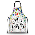 Kitchen Aprons for Men Let’s Party Festive Birthday Home Chef Apron for Women for Cooking Restaurant BBQ Painting Crafting Gardening 27” (W) x 31” (H), Waterproof Apron - color: Let’s Party