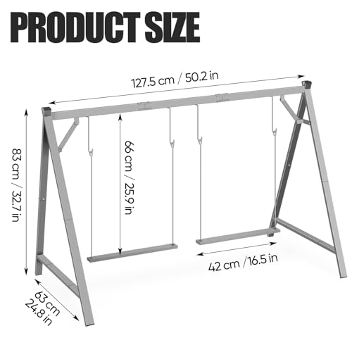 Chicken Perches with Swing, Chicken Roosting Bars for Coop Accessories | Activity Play Toys for Pet's Health & Happy, Sturdy Metal.