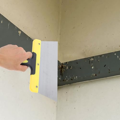 Toyvian Large Stainless Steel Bird Droppings Scraper Durable Bird Poop Cleaner Tool Handle for Efficient Cleaning for Bird Cages and Surfaces Reliable Design