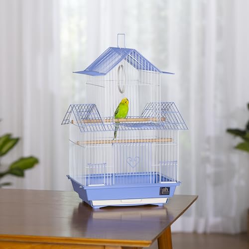 Prevue Hendryx SP1720-2 Shanghai Parakeet Cage, Blue and White - color: Light Blue