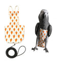 Eclectus/African Grey/Pigeon Bird Diaper Harness and Leash (XL) | Washable Reusable, Large Capacity, Medium Parrot Diapers, Outdoor Flying Training - size: XL
