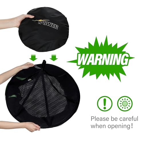 iPower 2ft 6-Layer Herb Drying Rack Breathable Mesh Hanging Dryer with Zippers Foldable Heavy Duty Ring for Garden Plant, Free Storage Bag and Hook Included, 2 Packs - size: 6-Layer