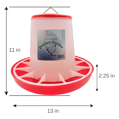 Chicken Waterer and Feeder Set | 1.5 Gallon Poultry Drinker and 11 Pound Feeder Combo | for Chickens, Ducks, Turkeys, Ducklings, Quail, Baby Chicks and More - size: 11 Pound Feeder and 1.5 Gallon Drinker