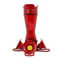 Perky-Pet 203CPBR Pinch-Waist Red Glass Hummingbird Feeder with Perches, Built-in Ant Moat and Bee Guards - Outdoor Garden Decor, Unique Gifts