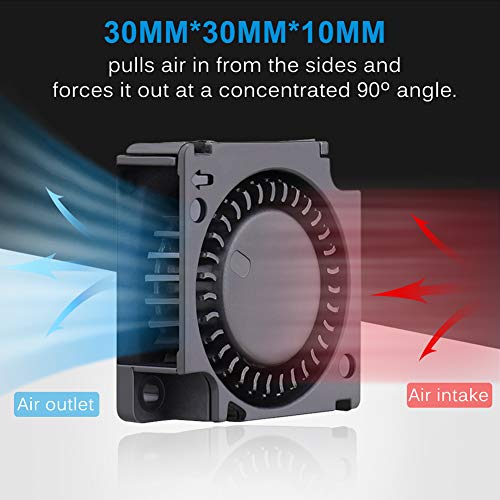GDSTIME 30mm Blower 12V 2Pin 3010 Dual Ball Brushless DC Cooling Fan 2-Pack | Replacement for 3D Printers - 30x30x10mm, 12 Volt, 9500RPM, High Performance - size: 30mm x 10mm