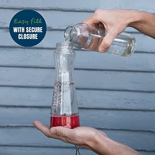 MEKKAPRO Glass Hummingbird Feeder 2-Pack 10oz Top Fill 5 Feeding Ports | Designed As A Top Fill Hummingbird Feeder, This Hanging Backyard Feeder Set Offers 5 Nectar Feeding Stations For Outdoor Use - color: Classic, size: 10oz - 2 Pack