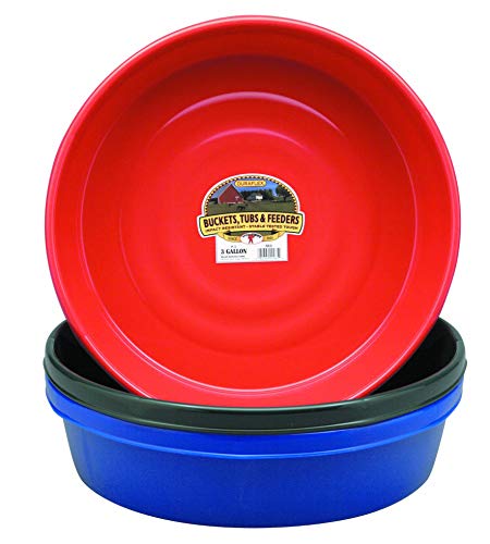 Little Giant® Plastic Utility Pan | Feed Pan | Durable & Versatile Livestock Feeding Bucket | Made in USA | 3 Gallon | Green - color: Green, size: 3 Gallon