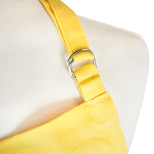 DII Everyday Basic Kitchen Collection - color: Yellow, size: Regular Size Chef Apron