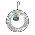 Armstrong Wild Bird Food Wreath-Shaped Peanut Feeder - Durable Metal Hanging Coil Feeder for Blue Jays & Nut-Loving Birds - Holds Peanuts in Shell for Outdoor Birdwatching and Wildlife Feeding - style: Peanut Coil