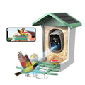 Bird Feeder with Camera, 2K Smart BirdCamera with Solar Powered, AI Identify Birds Species, Instant Arrival Alerts, 2.4Ghz WiFi Bird House for Outdoors, Ideal Gift for Family and Bird Lovers (Green) - color: Green
