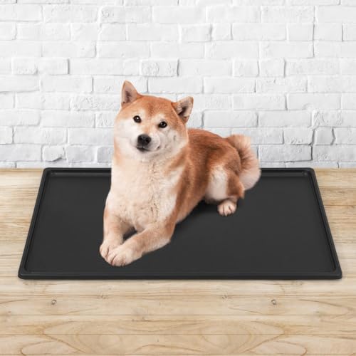 CAPHAUS 35" Replacement Tray for 36” Dog Crate, Durable, Multi-Purpose Plastic Bottom Pan for Pet Kennels, Easy to Clean & Install - color: Tray Only, size: 35.0"L x 21.6"W x 1.0"H