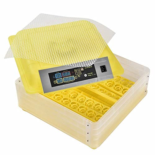 CROSSDESIGN Automatic Digital Egg Incubator Poultry Hatcher Machine Breeder | w/Temperature Control & Auto Turning for Hatching Chicken Duck Goose Quail Birds 96 Eggs - size: 96 Eggs