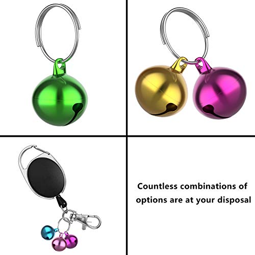 Outus 24 Sets of Cat Bells for Cat and Dog Collar Pendant Pet Bell Pet Pendant Accessories - color: Mixed Color