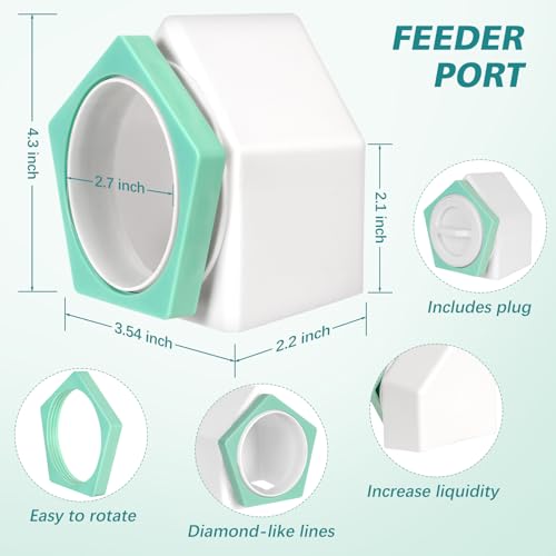 Tgeyd Automatic Chicken Feeder and Waterer Set(4.2Gal/21Lb) with Stand Legs, Sloped Roof Design, Gravity-Fed System for Poultry,Chicken Coop Accessories