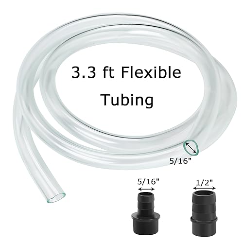 AQUANEAT Small Fountain Pump, 50 GPH Mini Submersible Water Pump with 3.3 ft Tubing, for Aquarium Fish Tank, Pet Water Fountain, Hydroponics, Pond Waterfall Filter Pump - size: 50 GPH