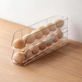 PAVSTINE 2-Tier Auto Rolling Egg Holder for Fridge, Clear Egg Dispenser | Stackable Egg Container, Holds Up To 14 Eggs Tray, Fits Kitchen Countertop/Refrigerator/Cabinet Storage Organizer - size: 2-Tier