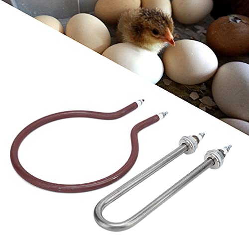 Incubator Heating Elements, Poultry Hatching Equipment 200W Resistance U‑Shaped Incubator Humidification Tube for Goose for Chicken for Duck