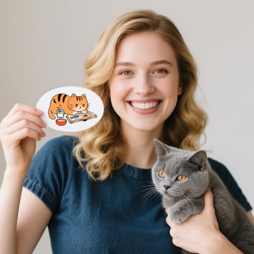 CHGCRAFT Books and Cats Clear Stamps Study Transparent Stamps Newspapers Silicone Clear Stamp Seals for DIY Scrapbooking Photo Album Decoration, 4.3×6.3 inch - style: Books and Cats