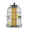 Squirrel-Proof Bird Feeder-Outdoor Cage-Type Mesh Peanut Hanging Bird Feeder for Small Wild Birds- Chew-Resistant and Weatherproof(Green)