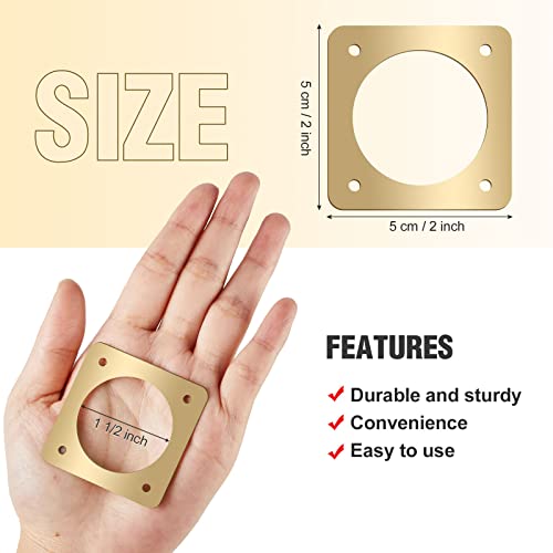 Hotop 12 Pcs 1 1/2 Inch Opening Bluebird Metal House Hole Guard Portal Bird House Protect Bird Room Guard Copper Portal with Opening for Eastern Bluebird Rooms Sparrow Houses(Gold) - color: Gold, size: 1 1/2 Inch, style: Opening